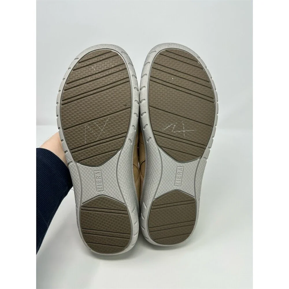 Ziera Super Support Mary Jane Comfort Flats Womens Brown Hook & Loop Strap 41 XF